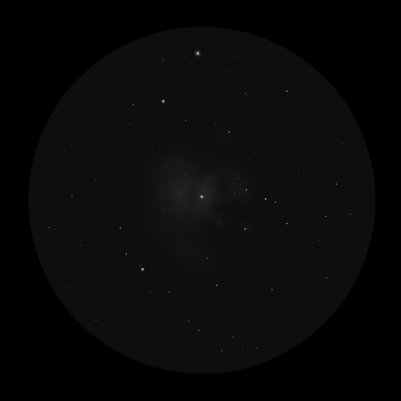 A faint nebula in Cassiopeia