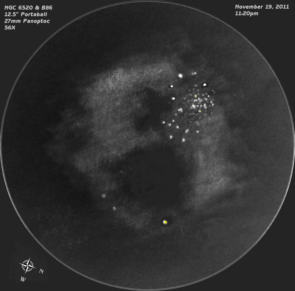 NGC 6520 and Barnard 86