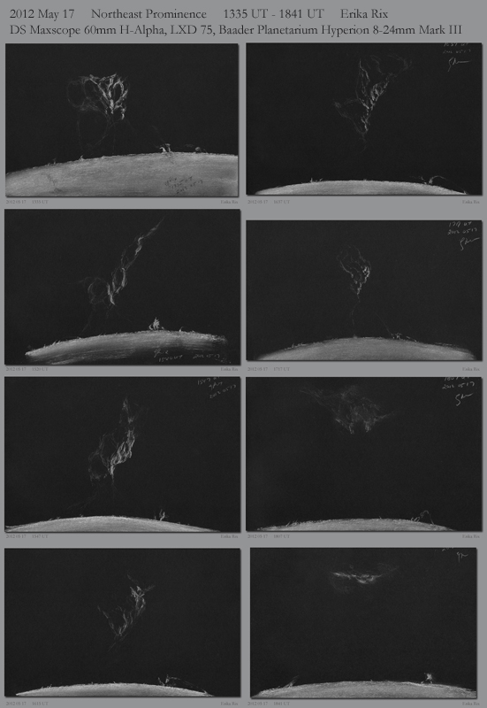 Prominence Ejection Sequence - May 17, 2012