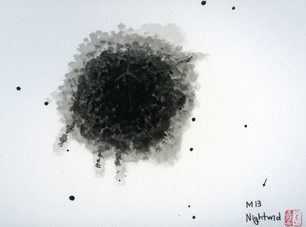 Messier 13 - Acrylic Rendering