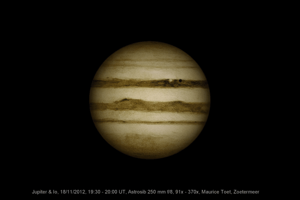 Jupiter and Io - November 18, 2012