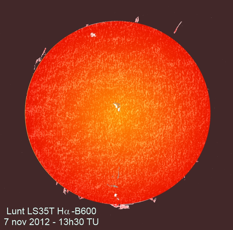 H-Alpha Sun - November 7, 2012