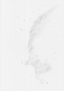 NGC 6992, 6995, IC 1340 - Original Negative Sketch
