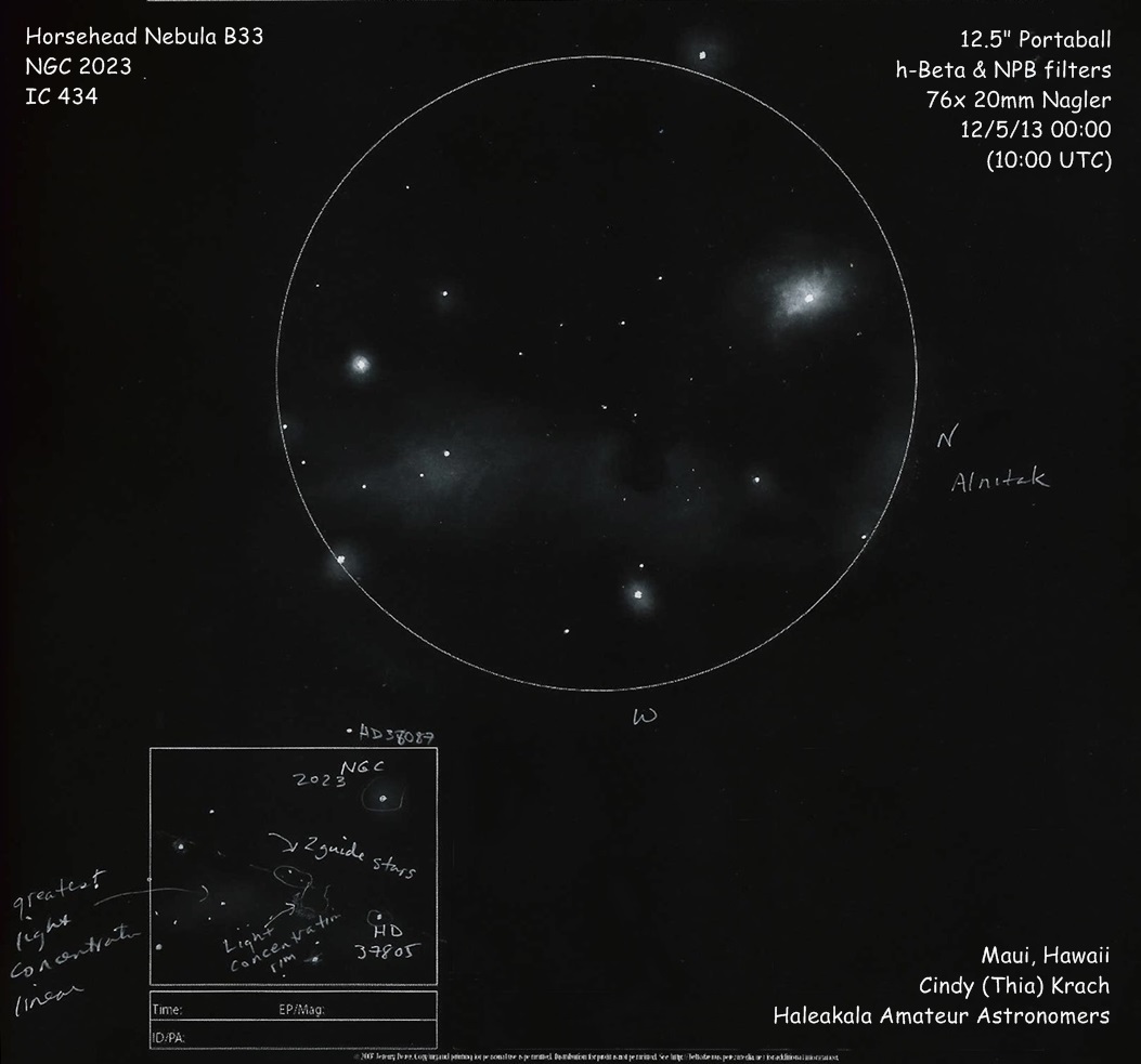 B33, NGC 2023, IC 434