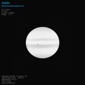 Jupiter and Io Shadow - December 30, 2013