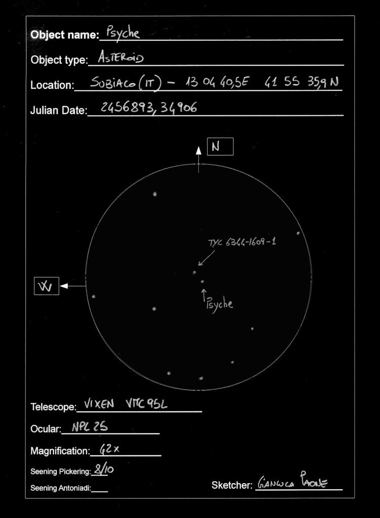 Asteroid Psyche - August 23, 2014