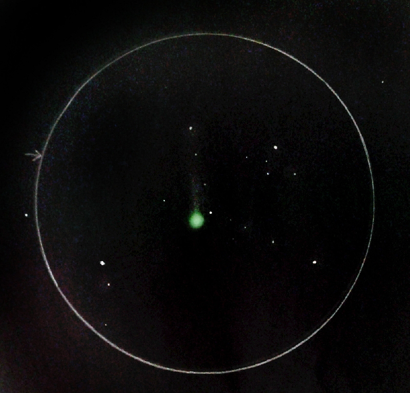 Comet C/2014 Q2 Lovejoy, a winter solstice view - December 21, 2014