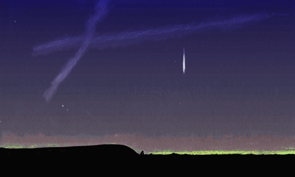Venus, Mercury and Meteor - 10 January 2015