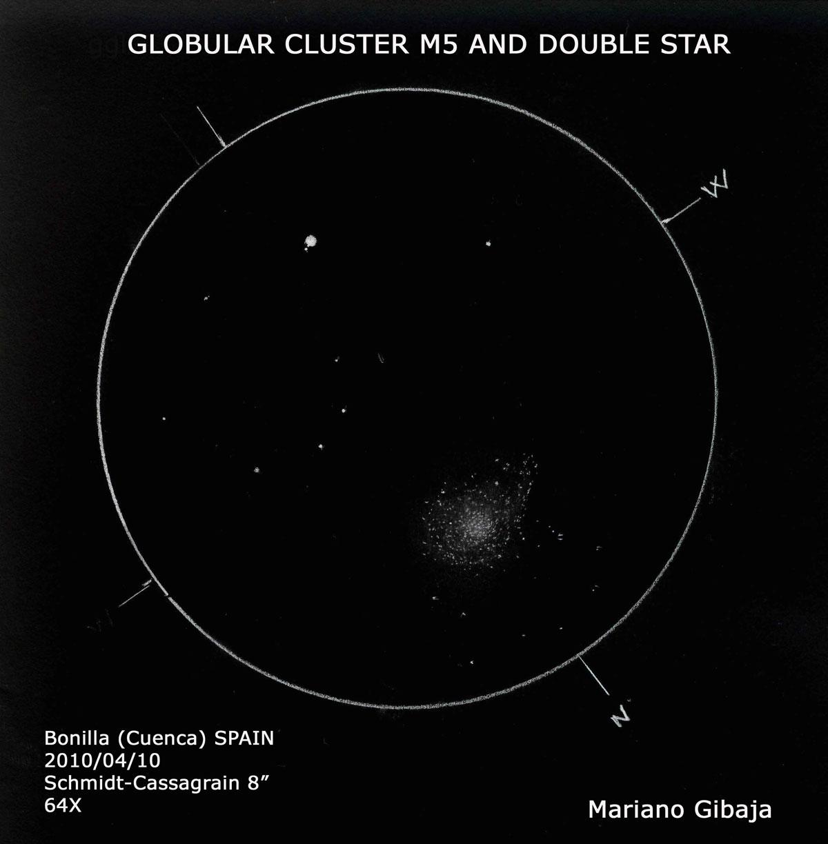 Globular Cluster M5 and STF 1930