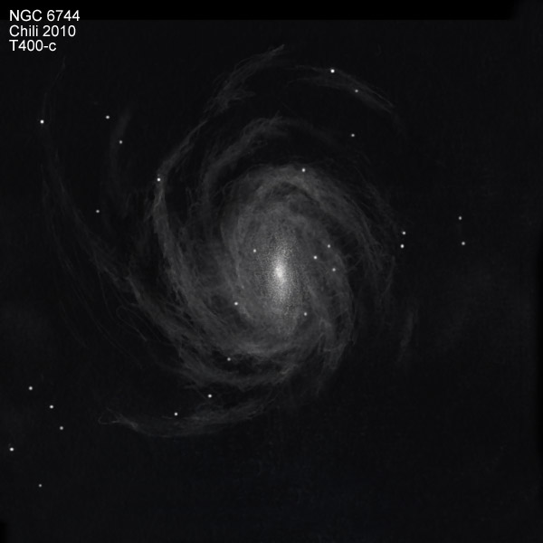 Barred Spiral Galaxy NGC 6744 in Pavo